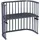 Beistellbett Grau 46 x 79 cm