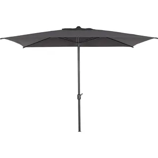 Siena Garden Marktschirm 200 cm x 300 cm Anthrazit mit Kurbelmechanik
