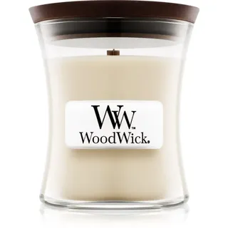 Woodwick Linen Duftkerze 85 g weiß