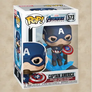 Funko Pop! Marvel: Avengers Endgame - Captain America with Broken Shield & Mjolnir (45137)