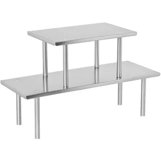 bremermann Küchenregal, silber, Edelstahl , Metall , 50x31x19 cm , Küchenzubehör, Vorratsbehälter, Gewürzgläser