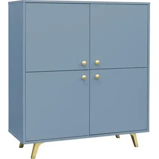 Kommode Sideboards SIENA Schrank Wohnzimmer (Blau) - Blau