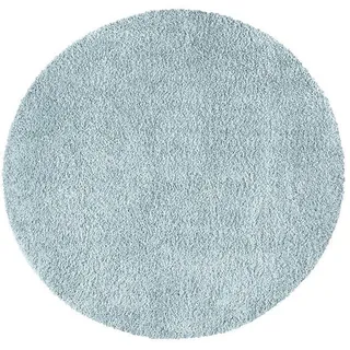 carpet city Hochflor-Teppich City Shaggy 500 Türkis 160 cm Rund , Textil , Uni , 160x160 cm , Oeko-Tex® Standard 100 , für Fußbodenheizung geeignet, pflegeleicht, strapazierfähig , Teppiche und Böden, Teppiche, Hochflorteppiche & Shaggys