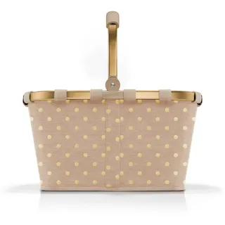 Reisenthel carrybag frame metallic dots coffee