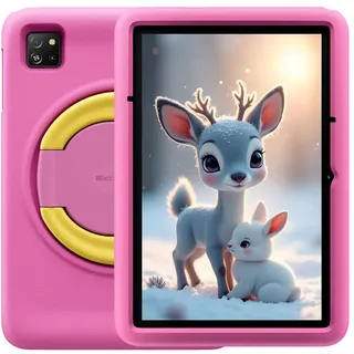 Blackview Tab 60 Pro Kids, Android 15 Kinder-Tablet, 12GB+128GB (2TB erweiterbar), 10" HD+ IPS, Dual SIM 4G LTE+WLAN 5, 7700mAh Akku, 5MP+8MP Kamera, Kindersicherung, Dual-Box-Lautsprecher, Rosa