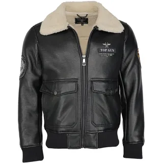TOP GUN Lederjacke »Lederimitatjacke TG20213035«, schwarz