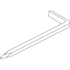 Kleinhuis, Nägel, KLEINHUI 733/70 Stahlwandhaken, mit quadratischem Schaft 73370 (70 mm)