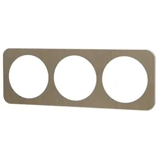 Wandschild aus deutsch/französischem Aluminium mit 3 Schlüsseln, elegantes Gold-Finish, perfekt für moderne Räume, bringt Eleganz und Raffinesse zu Hause oder im Büro.
