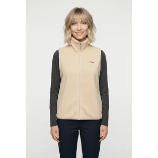Plüschweste ONLY CARMAKOMA "CARHOLLY TEDDY WAISTCOAT ZIP SWT", Damen, Gr. S, oyster gray, Plüsch, Obermaterial: 100% Polyester, unifarben, normal, Westen Plüschweste