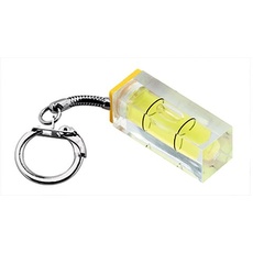 Metrica Wasserwaagen-Schlüsselanhänger, 33015, Gelb