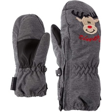 Bild LE ZOO MINIS glove Ski-handschuhe / Wintersport |warm, atmungsaktiv, grau (dark melange.black), 86cm