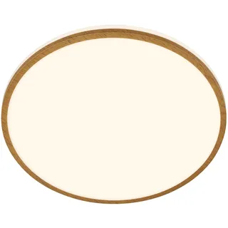 Briloner Bad Deckenleuchte 1 Rund Holz, Weiß