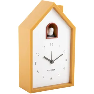 Karlsson Kuckucksuhr Wecker MODERN CUCKOO ochre yellow | 6x12x20 cm - Gelb