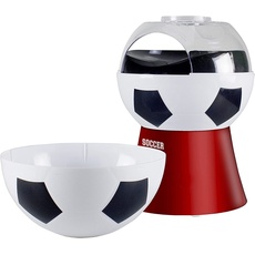 Beper Popcornmaschine Fussball Edition, Fun Kitchen, Rot, Schwarz, Weiss