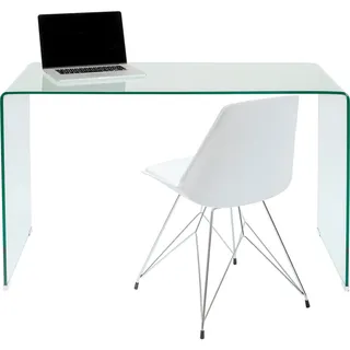 Kare-Design Schreibtisch , Transparent , Glas , rechteckig , 60x78x125 cm , Büromöbel, Schreibtische, Schreibtische