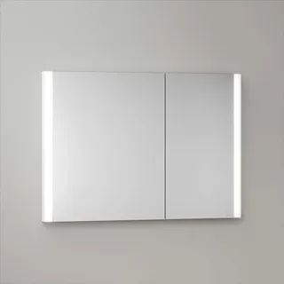 Keuco Royal Metis LED Unterputz-Spiegelschrank 100 x 71 cm, mit 2 Türen asymetrisch