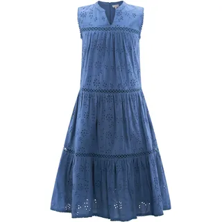 Sommerkleid HAPPY GIRLS "Mädchenkleid", Mädchen, Gr. 128, EURO-Größen, jeans blau, Stoff, 100% Baumwolle, normal, Kleider Sommerkleid
