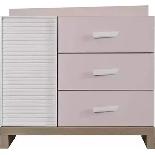 Kinderkommode Kommode Schrank Kinderzimmerregal Rosa Holz Moderne Neu - Rosa