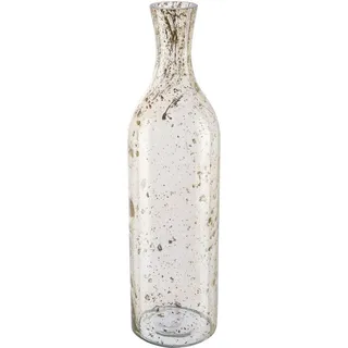 creativ home Tischvase »Dekovase Marble Finish« in Flaschenform, mit Farbakzenten, braun