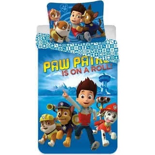 Paw Patrol Team Ryder 2tlg Bettwäsche Set 135x200 80x80 cm 100% Baumwolle