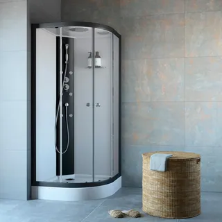 maw by GEO Komplettdusche »A-FDMES« mit Massagefunktion, farblos