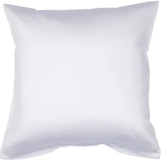 JANINE Kissenbezug Colors Mako Satin 80 x 80 cm Weiß