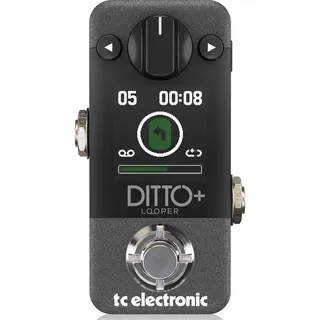 TC Electronic DITTO+ Looper-Pedal für mehrere Sessions, nächste Generation, 60 Minuten