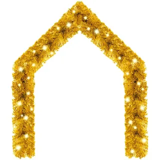 vidaXL Weihnachtsgirlande mit LED 5 m Golden - Gold