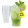 50x Cocktail 2 L Stapelbare Mehrweg Partybecher Spülmaschinenfeste Hartplastik Becher für Events Partys Gastro
