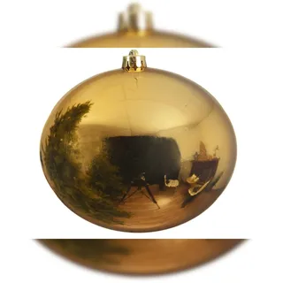 Kaemingk Weihnachtsbaumkugeln bruchfest Ø 25 cm 1 Stück hellgold glanz