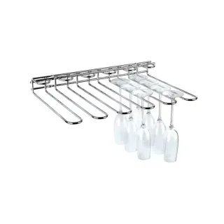 APS Gläserschiene 45 x 32 x 6 cm Silber