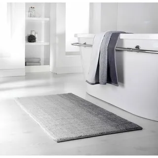 Badematte DYCKHOFF "Colori 09285" Gr. 4, grau, H:14mm, Bio-Baumwolle, Badematten, Badematte