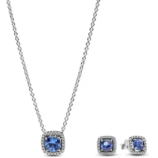Pandora Funkelndes Quadrat Kette mit Anhänger Silber/Kristall