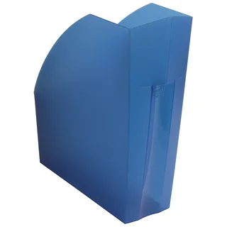 Exacompta 18060D Premium Stehsammler The Magazine für DIN A4 aus Recycling-Kunststoff, ideal für die Ablage Ihre Dokumente Zeitschriftensammler Blauer Engel Aktenordner Forever königsblau