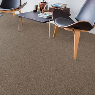 Andiamo Teppichboden "Tulsa, Schlinge, Gesamthöhe 6 mm, Luxusklasse LC1" rechteckig 6 mm Höhe meliert, Breite 400 cm oder 500 cm, strapazierfähig & pflegeleicht, beige