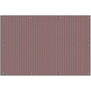 Wallario Outdoor-Poster für Garten oder Balkon, Motiv Muster Herzen in beig und rosa in Reih und Glied, in ca. 80 x 120 cm - Weiß