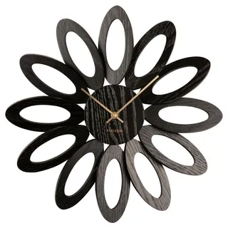 Karlsson Wanduhr Fiore, Schwarz - Ø40cm