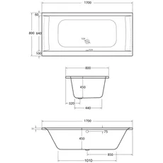 Bild von Whirlpool-Komplettset »Rosa«, BxHxL: 80 cm, weiß,