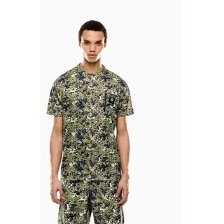 EA7 für Herren. 7M000916_AF13537 Sichtbarkeit T-shirt grün (M), Lässig, Camouflage, Polyester, Kurzarm