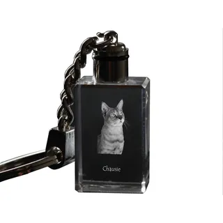 Chausie - Wanduhr mit Katze, Regal Uhr mit Druck, personalisierte Hausdekoration von Art-Dog.
