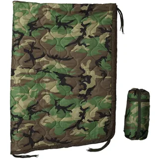 USGI Industries Military Woobie Decke | Thermoisolierte Campingdecke, Poncho-Einlage | groß, tragbar, isoliert, wasserabweisend, zum Wandern, Überleben | Kompressions-Tragetasche