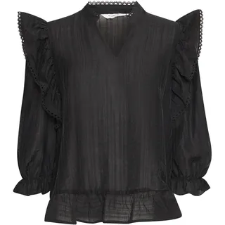 b.young Rüschenbluse »Rüschenbluse BYIDUNNA BLOUSE -«, schwarz