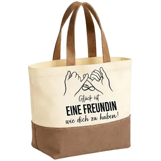 QijAOPD Personalisierte Geschenke Beste Freundin Stofftasche mit Spruch, Geschenk für Freundin Alltag Einkauf Markt, Freundinnen Geschenk Tragetasche Damen für Geburtstag Weihnachten Dankeschön