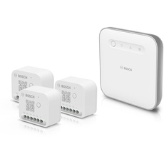 Bosch Smart Home Beleuchtung und Beschattung-Set, 3x Licht-/Rollladensteuerung II, 1x Controller II