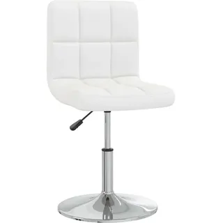 vidaXL Esszimmerstuhl Weiß Kunstleder