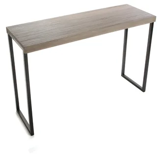 Versa Brandon Schmales Möbelstück für den Eingangsbereich oder Flur, Moderner Konsolentisch, Maßnahmen (H x L x B) 80 x 40 x 120 cm, Holz und Metall, Farbe: Braun