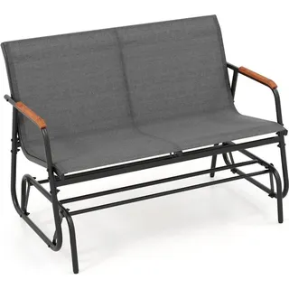 Outdoor-Gleiterbank für 2 Personen mit atmungsaktivem Stoffsitz