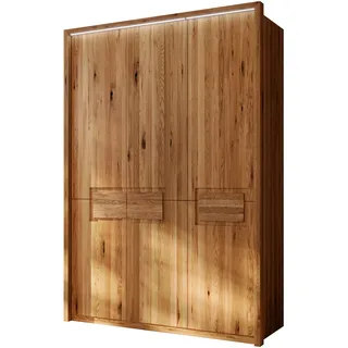 Home Affaire »Ambroise, aus Wildeiche, inkl. Passepartout« Massivholz-Kleiderschrank, im 50 cm Raster planbar