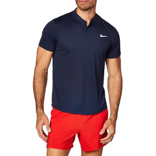 Nike Herren Herren Poloshirt NKCT Dry Blade Poloshirt, Obsidian/White, XS, AQ7732