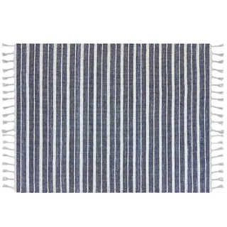 Beliani Outdoor-Teppich Bademli 230/160 cm , Kunststoff , Gestreift , Rechteckig , 160x230 cm , Teppiche und Böden, Teppiche, Outdoorteppiche